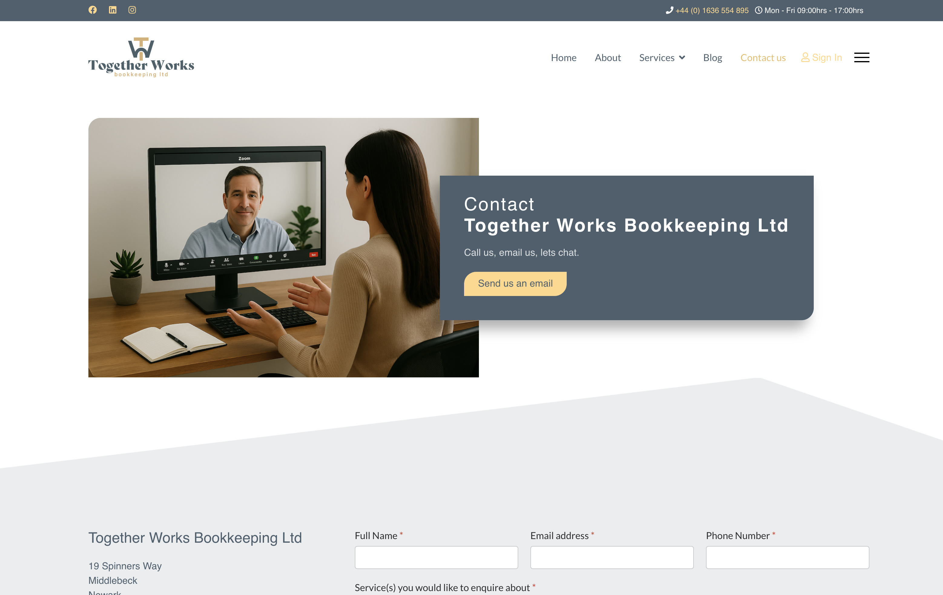 Together Works Bookkeeping Page